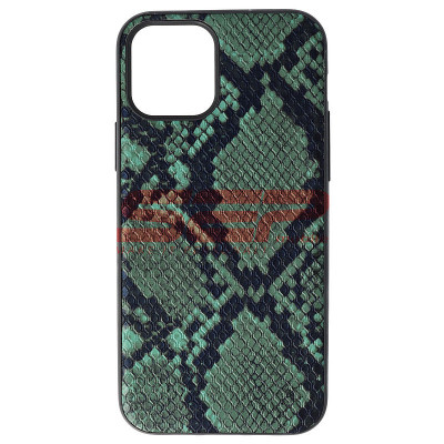Toc TPU Leather Snake Apple iPhone 12 Pro Green foto