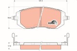 TRW GDB3328 COTEC set placute frana,frana disc