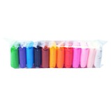 Set 12 Plastilina Inteligenta Multicolor Copii +3 Ani, Modelare Creativa, Textura Moale, Cadou Perfect Zi Nastere, Craciun
