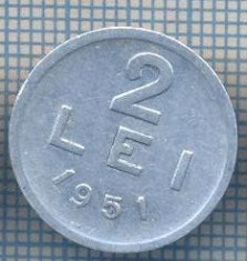 AX 716 MONEDA- ROMANIA - 2 LEI -ANUL 1951 -STAREA CARE SE VEDE