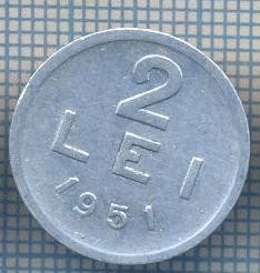 AX 716 MONEDA- ROMANIA - 2 LEI -ANUL 1951 -STAREA CARE SE VEDE