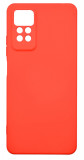 Husa de protectie din silicon pentru Redmi Note 11 Pro, SoftTouch, interior microfibra, Rosu
