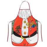 Sort bucatarie, imprimeu Mos Craciun, poliester multicolor, 92x51 cm, Ruhhy