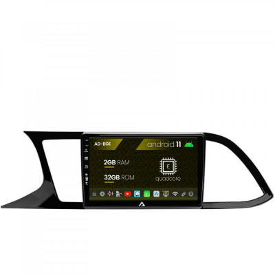 Navigatie Seat Leon 3 (2014-2020), Android 11, E-Quadcore 2GB RAM + 32GB ROM, 9 Inch - AD-BGE9002+AD-BGRKIT047 foto