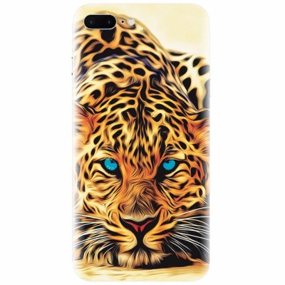 Husa silicon pentru Apple Iphone 7 Plus, Animal Tiger foto