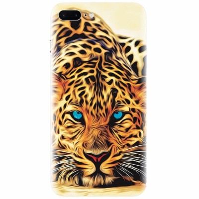 Husa silicon pentru Apple Iphone 8 Plus, Animal Tiger foto