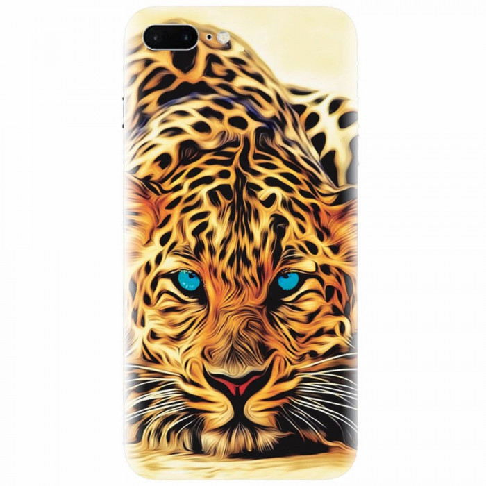 Husa silicon pentru Apple Iphone 8 Plus, Animal Tiger