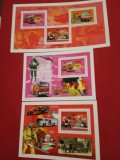 GUINEA, POMPIERI - 2 COLIȚE + BLOC MNH
