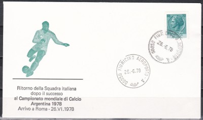 Italia 1978 - Cupa Mondială de fotbal Argentina, FDC foto