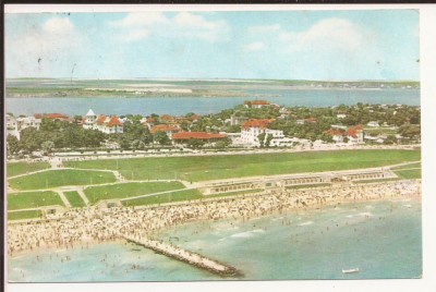 Carte Postala veche - Eforie Sud ,Plaja circulata foto
