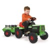 Tractor electric Injusa Basic 6V, 136 cm, plastic, rosu/negru, cu sunete, +3 ani, baieti/fete