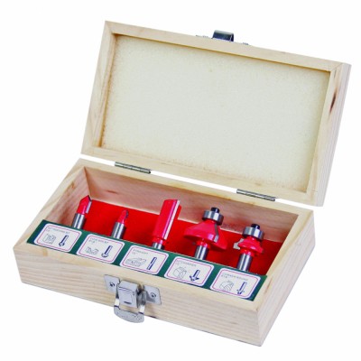Freze profilate Router bits &amp;oslash;8mm set 5pcs Type B HardWork ToolsRange foto