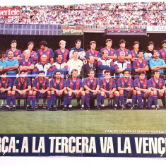 Poster fotbal - echipa FC BARCELONA (WEMBLEY 1992 - FINALA)