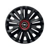 Set 4 capace roti Negre Cu Inel Rosu Royal R14 pentru gama auto Opel, Autohelix MSA