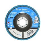 Disc lamelar abraziv cu zirconiu 125 mm P100 pentru metal si inox, Breckner Germany