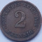 2 pfennig 1906 Germania, km#16, litera D