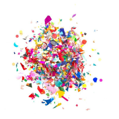 Confetti multicolore pentru party, 200 g, diverse forme foto