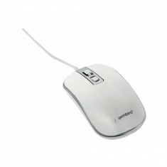 GEMBIRD mouse cu fir alb MUS-4B-06-WS