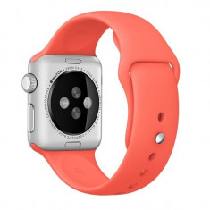 Curea iUni compatibila cu Apple Watch 1/2/3/4/5/6/7, 38mm, Silicon, Red foto