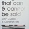 THINGS THAT CAN &amp; CANNOT BE SAID-JOHN CUSACK, ARUNDHATI ROY-250445