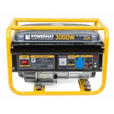 Generator curent electric 3000 W, 3 KW, 220 V, Stabilizator de tensiune (AVR), Monofazat, protectie suprasarcina, Powermat foto