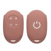 Husa Cheie Auto Kwmobile pentru Fiat 4 Butoane, Roz, Silicon, KWM0000190D002C