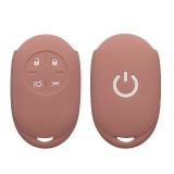Husa Cheie Auto Kwmobile pentru Fiat 4 Butoane, Roz, Silicon, KWM0000190D002C