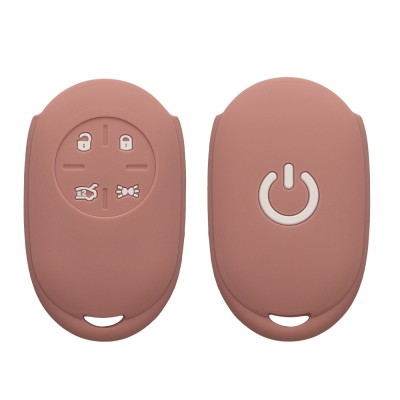 Husa Cheie Auto Kwmobile pentru Fiat 4 Butoane, Roz, Silicon, KWM0000190D002C foto