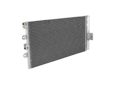 Condensator climatizare Fiat Punto, 07.2009, motor 1.2, 44 kw benzina, full aluminiu brazat, 615x310x15 mm, Valeo self-contained, cu filtru uscator