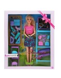 Set papusa profesoara cu accesorii scolare