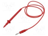 Cablu de măsurare Hirschmann 1m 60VDC 30VAC 16A roșu PVC