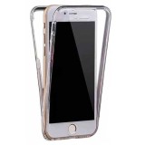 Husa iPhone 7 360 grade Full TPU, Fata + Spate, Transparenta, Protectie Completa