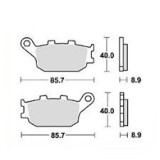 Placute frana Honda CB 600 F Hornet 2 PC36A ZDCPC36A-02F000001 2002 TRW MCB634 Cod Produs: MX_NEW 7870538MA