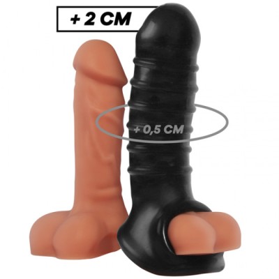 VIRILXL - PENIS EXTENSION AND SHEATH V15 BLACK foto