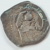Austria Salzburg 1 denar (1200-46) argint Friesach Arhiepiscopul Eberhard ll circulat in Transilvania, Europa