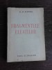 FRAGMENTELE ELEATILOR - D.M. PIPPIDI