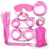 Set Bondage Toyz4Lovers "Fetish Art" 8 piese - Roz