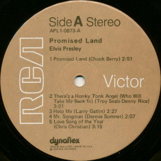 Vinil LP Elvis Presley ‎– Promised Land (VG)