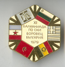 Insigna Sport - Competitie sportiva - Concurs International BALCANIADA 1979 foto