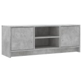 Comoda TV, gri beton, 102x30x37,5 cm, lemn prelucrat, DKD Home Decor