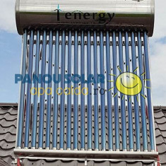 Kit Panou solar apa calda INOX presurizat 1ENERGY, 200 litri, 20 tuburi heat-pipe