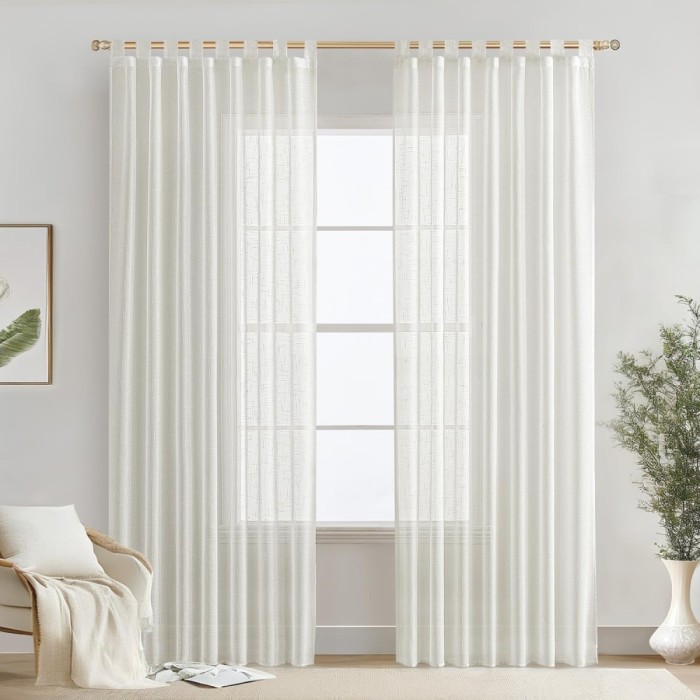 Set 2 Bucati Draperie, 140 X 245 Cm, Alb - CN