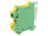 Terminal &Icirc;mbinare Șine 0.5-6mm2 2 Borne Galben-Verde