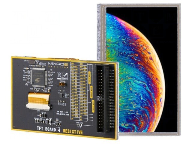 Display LCD TFT 4.3&quot; 480x272 cu Tablă de Dezvoltare Rezistivă
