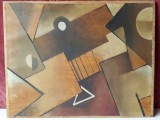 Tematica abstracta - pictura veche in ulei