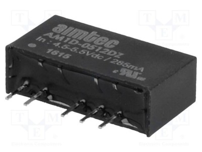 Convertor DC/DC 1W AIMTEC - Intrare 4,5-5,5VDC, Ieșire 12VDC și -12VDC foto