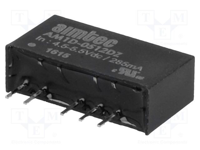 Convertor DC/DC 1W AIMTEC - Intrare 4,5-5,5VDC, Ieșire 12VDC și -12VDC