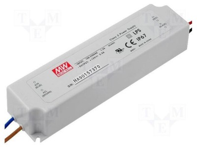 Alimentator pulsatoriu LED MEAN WELL 60W 36VDC 1,67A IP67 foto