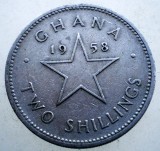 1.643 GHANA KWAME NKRUMAH 2 TWO SHILLINGS 1958