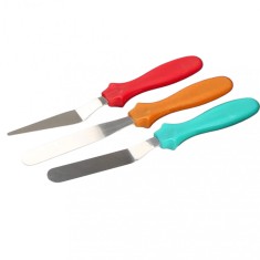 Set mini spatule pentru decorat prajituri si torturi, 22 cm, multicolor